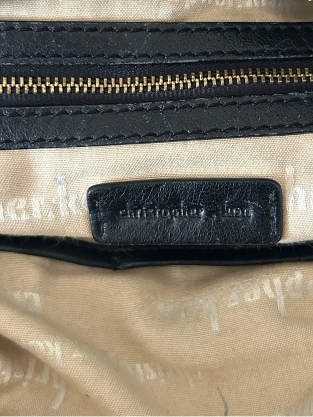 Christopher Kon Woven Leather Tote Bag with Detachable Strap - Black - Picture 11 of 15